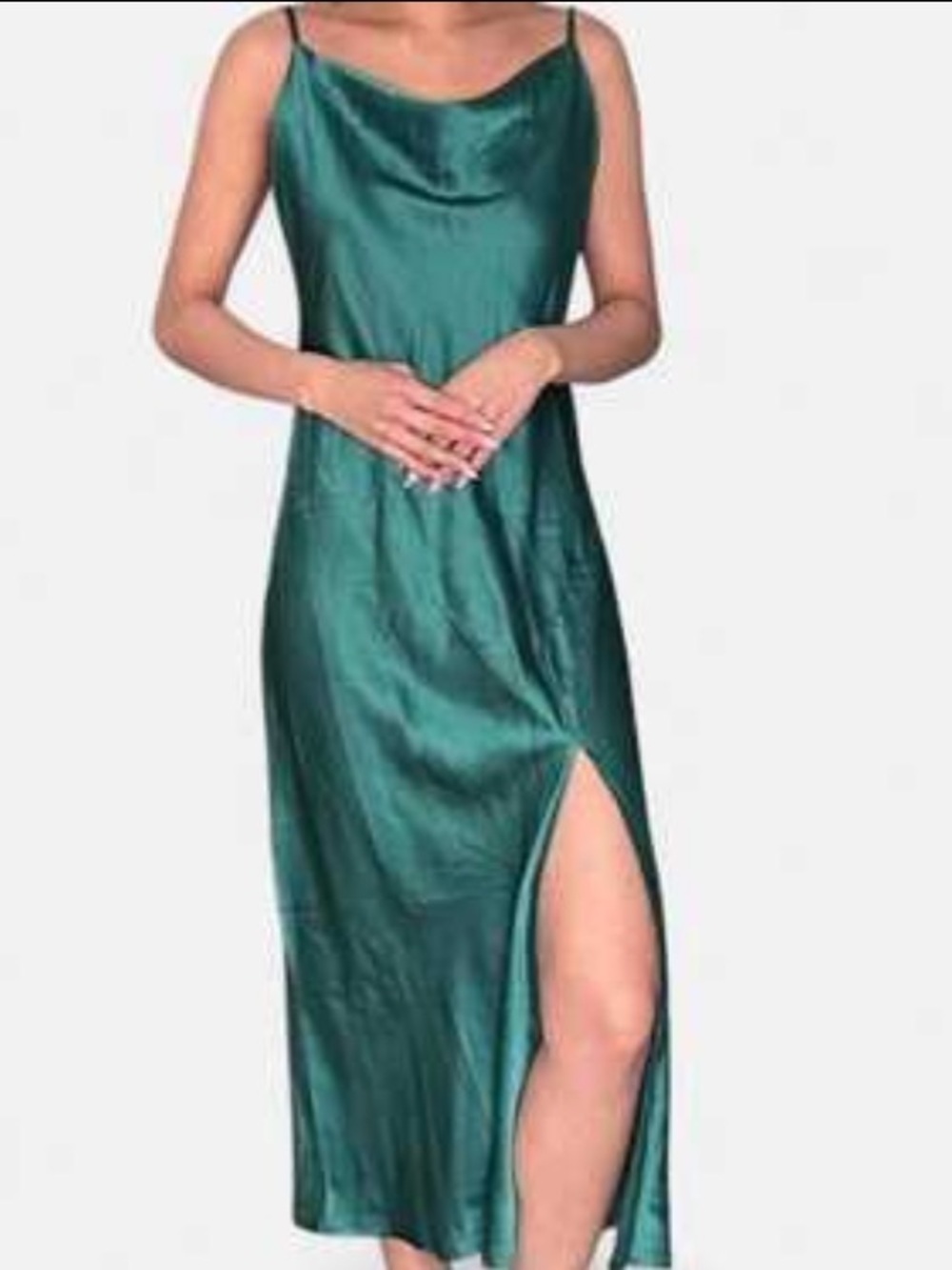 Paper Heart Slip Dress Silky